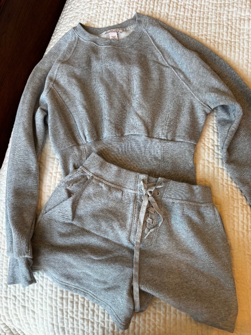 Victoria Secret Crop Sweatshirt and Shorts